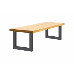LIFE teak havebord med tyk teak bordplade op til 320 cm