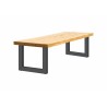 LIFE teak havebord med tyk teak bordplade op til 320 cm