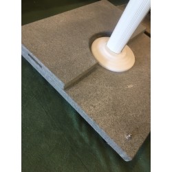 Granit plader til parasolfødder. Øg fodens vægt med 60 kg.