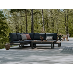 Kvalitets outdoor hjørnesofa med udendørs hynder