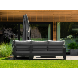Kvalitets outdoor hjørnesofa med udendørs hynder