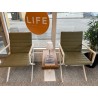TILBUD sidste hvide Lucy spisestole med outdoor hynder