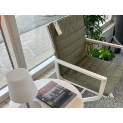 TILBUD sidste hvide Lucy spisestole med outdoor hynder