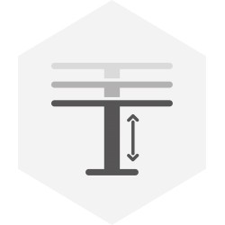 Hæve/sænke-sofabord til udendørs brug.
