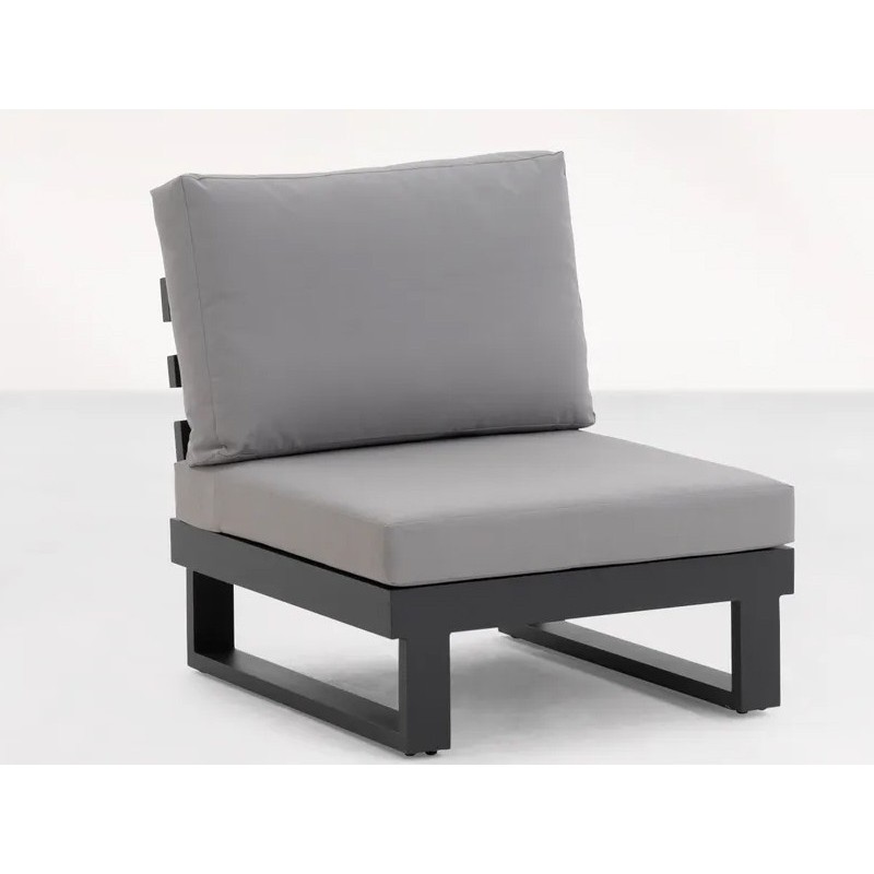 LIFE udendørs lænestol uden armlæn i minimalistisk design.