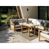 Teak hjørnesofa til terrassen til god pris.
