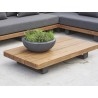 TILBUD sofabord til terrassen i ægte teak træ. Lounge sofabord 24 cm høj
