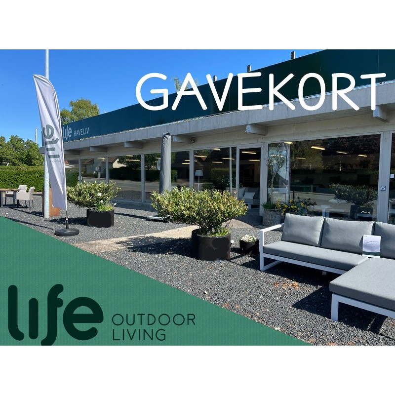 Køb gavekort hos LIFE Haveliv til butik og webshop