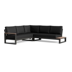 LIFE sofagruppe med udendørs hynder - sofa og 2 lænestole