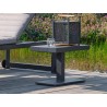 TILBUD på små sideborde i rustfrit aluminium. Lava antracit eller hvid.