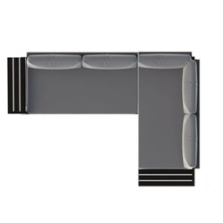 Kvalitets outdoor hjørnesofa med udendørs hynder